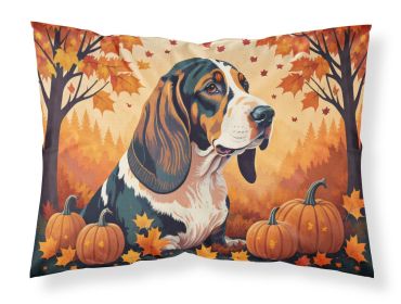Basset Hound Fall Standard Pillowcase Lightweight Super Soft Easy Care Decorative Artwork Pillowcase, Standard