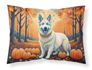 White German Shepherd Fall Standard Pillowcase Lightweight Super Soft Easy Care Decorative Artwork Pillowcase, Standard