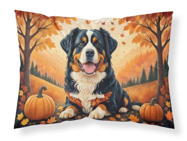 Bernese Mountain Dog Fall Standard Pillowcase Lightweight Super Soft Easy Care Decorative Artwork Pillowcase, Standard