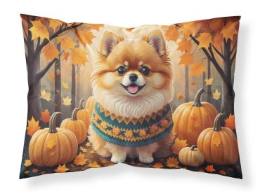Pomeranian Fall Standard Pillowcase Lightweight Super Soft Easy Care Decorative Artwork Pillowcase, Standard