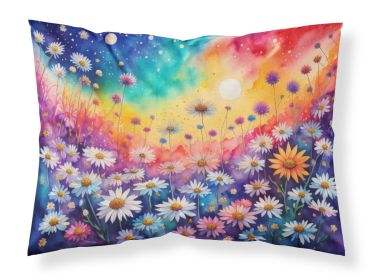 Asters in Color Standard Pillowcase Lightweight Super Soft Easy Care Decorative Artwork Pillowcase, Standard