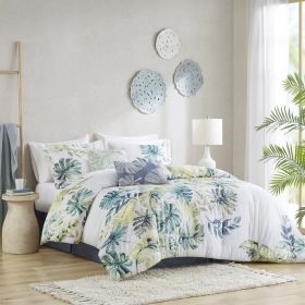 Cotton Printed 6 Piece Comforter Set Multi Full