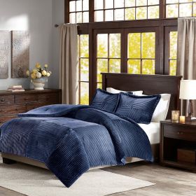 Full/Queen Plush Down Alternative Comforter Set (Color: as Pic)